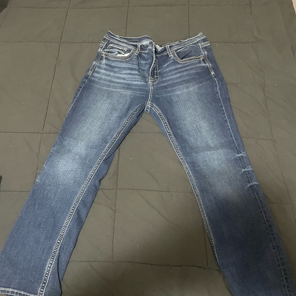 Buckle Men's Bootcut Jeans in Blue